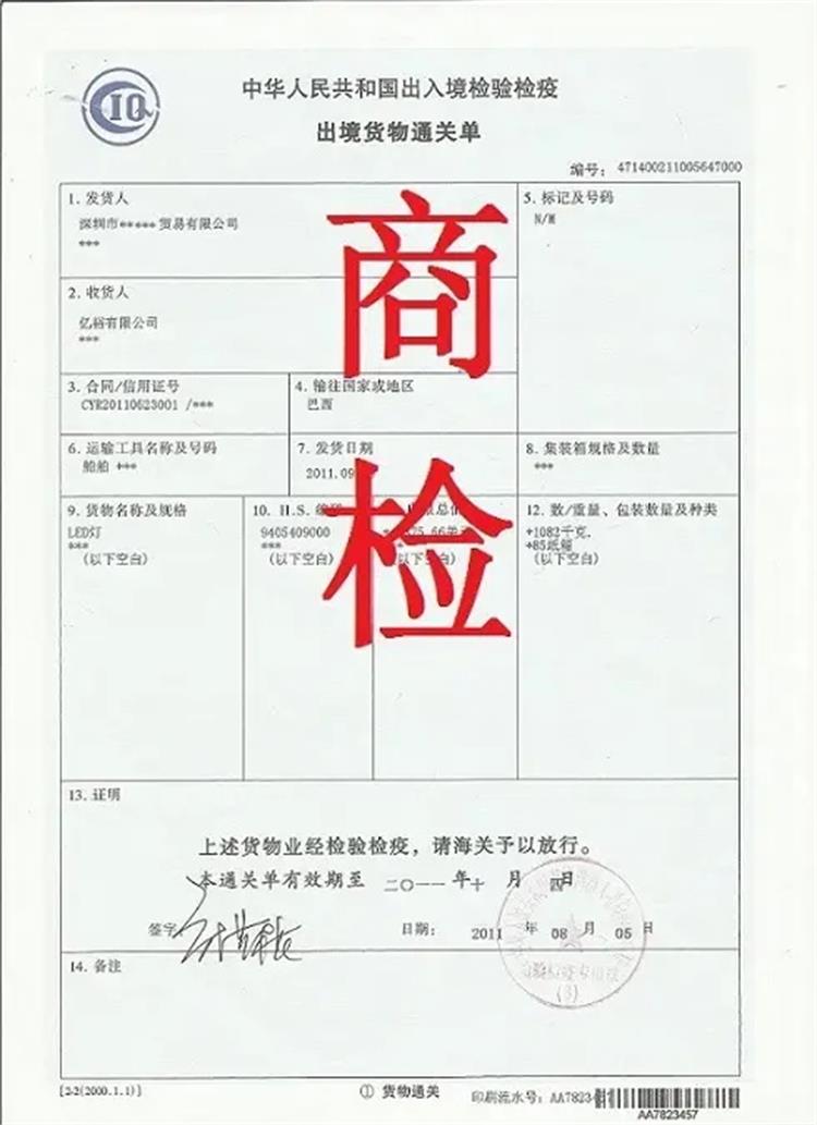 詳細(xì)講解！中港物流貨物商檢證書的種類和用途